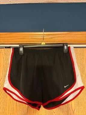 Nike DriFit Black/Red/Gray Run Shorts EUC